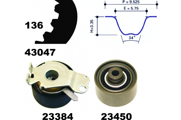 MAPCO Tandremssæt 23409 for CITROËN PEUGEOT LADA NISSAN ROVER FIAT