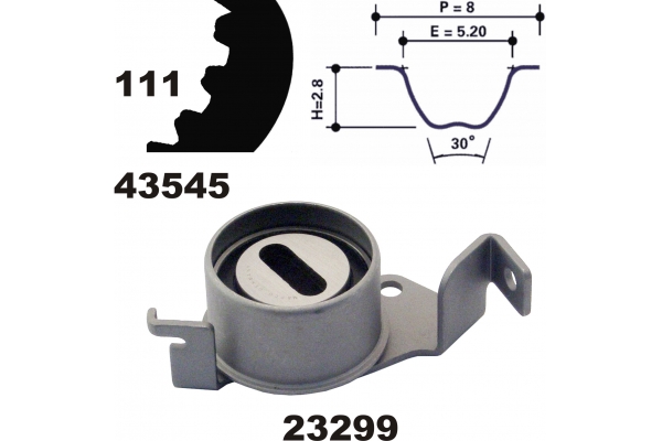 MAPCO Tandremssæt 23545 for MITSUBISHI