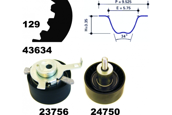 MAPCO Tandremssæt 23603 for FORD MAZDA