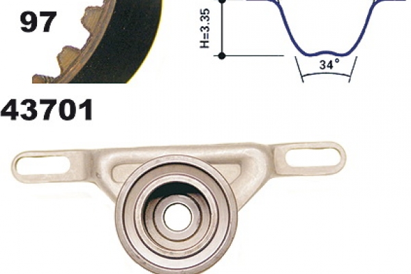 MAPCO Tandremssæt 23701 for FORD