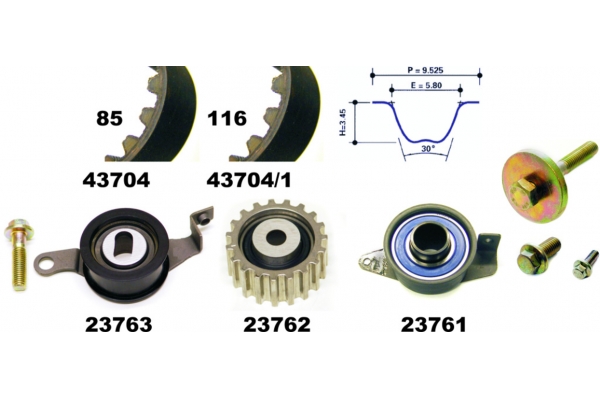 MAPCO Tandremssæt 23704 for FORD MAZDA