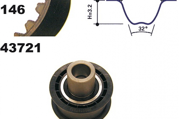 MAPCO Tandremssæt 23721 for OPEL GENERAL MOTORS VAUXHALL