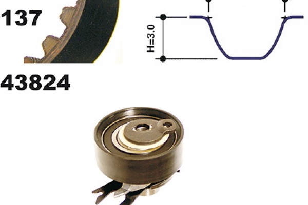 MAPCO Tandremssæt 23824 for VW VAG