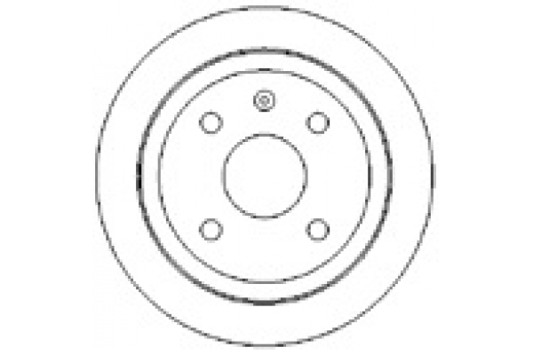 MAPCO Bremseskive 25501 bagaksel fuld 258mm 10mm for DAEWOO