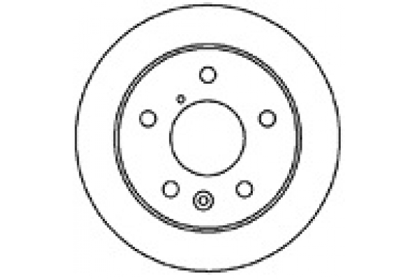 MAPCO Bremseskive 25537 bagaksel fuld 261mm 10mm for MAZDA