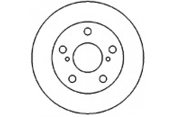 MAPCO Bremseskive 25558 foraksel ventileret 258mm 25mm for TOYOTA