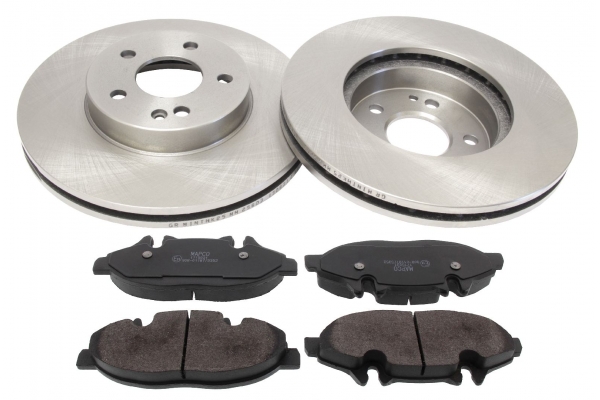 MAPCO Bremsesæt, skivebremser 47004 foraksel ventileret 288mm 25mm for MERCEDES-BENZ MERCEDES-BENZ (FJDA)