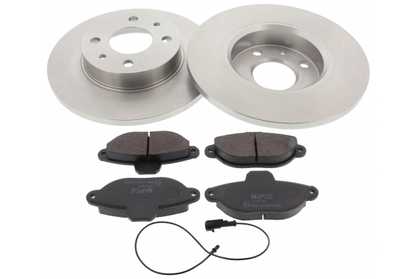 MAPCO Bremsesæt, skivebremser 47011 foraksel fuld 240mm 11mm for FORD FIAT LANCIA ALFA ROMEO