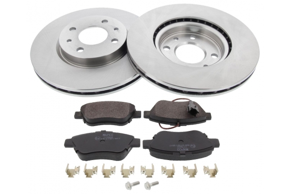 MAPCO Bremsesæt, skivebremser 47012 foraksel ventileret 257mm 22mm for PEUGEOT CITROËN LANCIA ALFA ROMEO FIAT