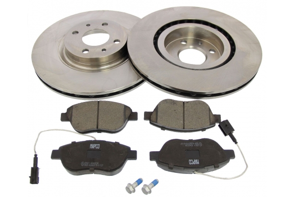MAPCO Bremsesæt, skivebremser 47014 foraksel ventileret 284mm 22mm for PEUGEOT CITROËN OPEL VAUXHALL FIAT ALFA ROMEO
