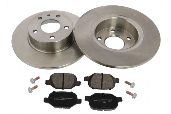 MAPCO Bremsesæt, skivebremser 47017 bagaksel fuld 251mm 10mm for FIAT ALFA ROMEO