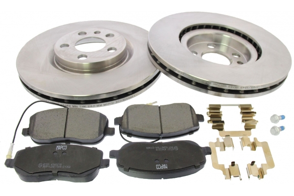 MAPCO Bremsesæt, skivebremser 47018 foraksel ventileret 285mm 28mm for PEUGEOT CITROËN FIAT