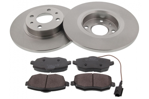 MAPCO Bremsesæt, skivebremser 47023 foraksel fuld 258mm 16,7mm for FIAT LANCIA