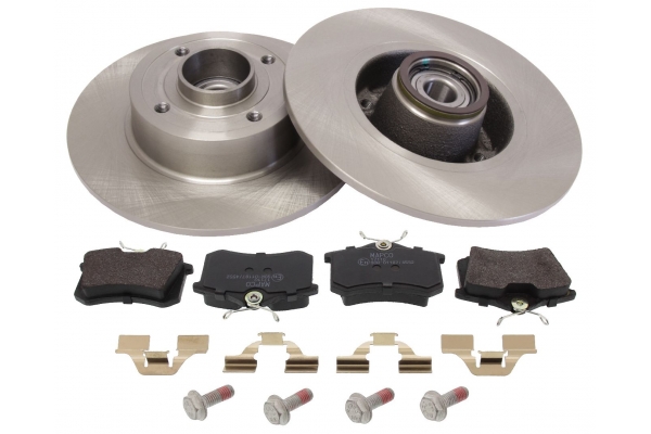 MAPCO Bremsesæt, skivebremser 47141 bagaksel fuld 240mm 8mm for DS FORD OPEL PEUGEOT VW SEAT SKODA LANCIA FIAT RENAULT RENAULT TRUCKS AUDI