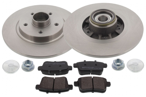 MAPCO Bremsesæt, skivebremser 47145 bagaksel fuld 274mm 15,9mm for MERCEDES-BENZ RENAULT