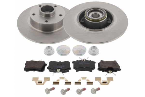 MAPCO Bremsesæt, skivebremser 47146 bagaksel fuld 260mm 8mm for CITROËN DS PEUGEOT FORD OPEL VW RENAULT TRUCKS RENAULT NISSAN AUDI SKODA LANCIA FIAT