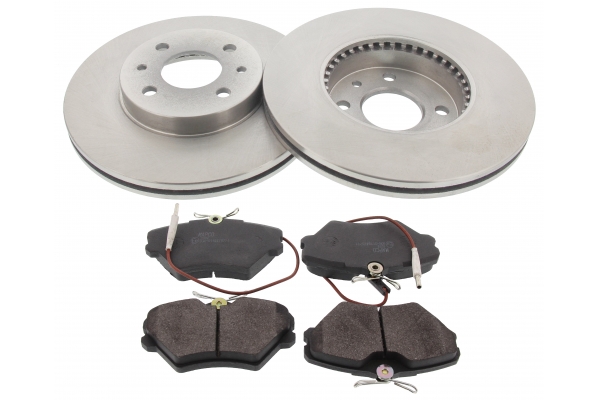 MAPCO Bremsesæt, skivebremser 47151 foraksel ventileret 262mm 22mm for RENAULT