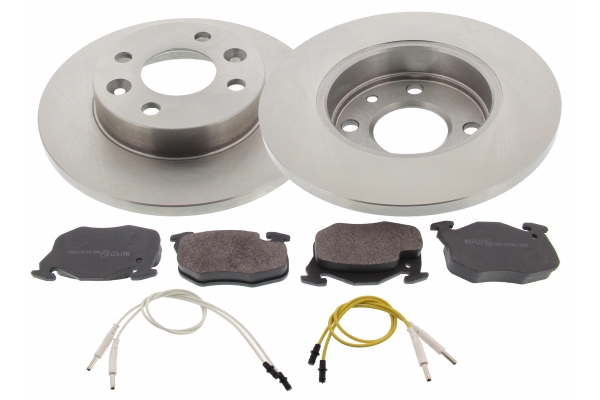 MAPCO Bremsesæt, skivebremser 47153 238mm 12mm for CITROËN PEUGEOT RENAULT DACIA