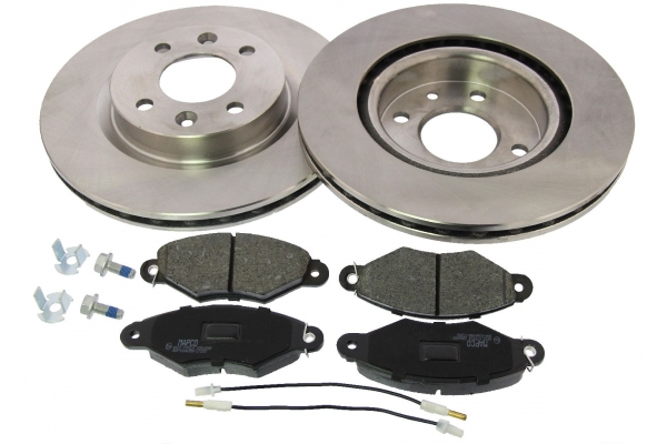 MAPCO Bremsesæt, skivebremser 47156 foraksel ventileret 259mm 20,7mm for NISSAN RENAULT DACIA
