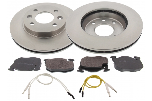MAPCO Bremsesæt, skivebremser 47155 ventileret 238mm 20mm for PEUGEOT CITROËN NISSAN RENAULT
