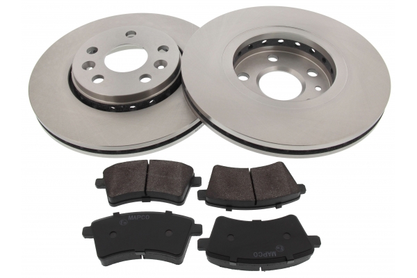 MAPCO Bremsesæt, skivebremser 47162 foraksel ventileret 280mm 17,5mm for MERCEDES-BENZ RENAULT