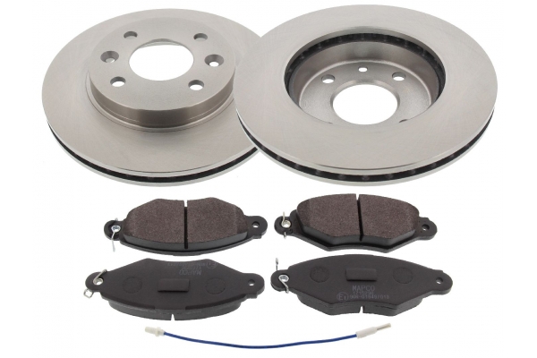 MAPCO Bremsesæt, skivebremser 47161 foraksel ventileret 238mm 20mm for NISSAN RENAULT