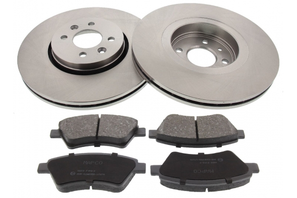MAPCO Bremsesæt, skivebremser 47163 foraksel ventileret 300mm 24mm for RENAULT