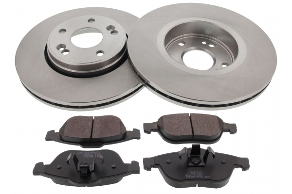 MAPCO Bremsesæt, skivebremser 47165 foraksel ventileret 280mm 24mm for RENAULT