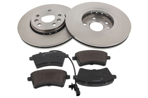 MAPCO Bremsesæt, skivebremser 47178 foraksel ventileret 280mm 17,5mm for MERCEDES-BENZ RENAULT