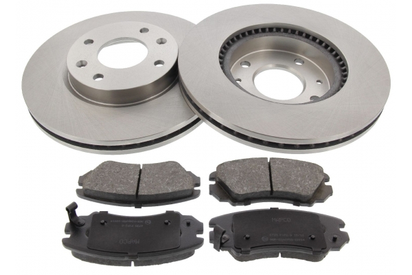 MAPCO Bremsesæt, skivebremser 47213 foraksel ventileret 280mm 26mm for KIA HYUNDAI