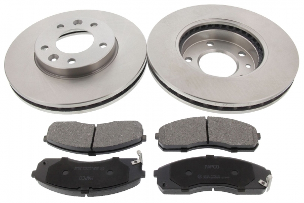 MAPCO Bremsesæt, skivebremser 47216 foraksel ventileret 274mm 28mm for KIA