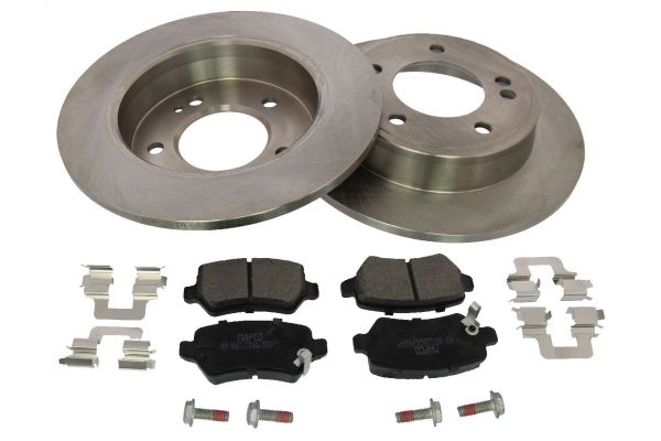 MAPCO Bremsesæt, skivebremser 47255 bagaksel fuld 262mm 15,5mm for OPEL VAUXHALL KIA HYUNDAI