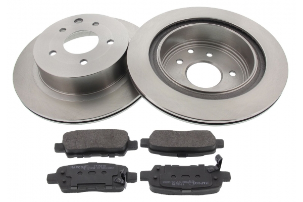 MAPCO Bremsesæt, skivebremser 47287 bagaksel ventileret 292mm 14,3mm for NISSAN RENAULT