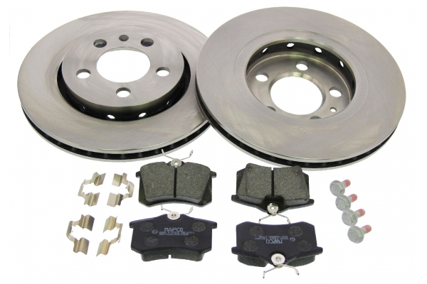MAPCO Bremsesæt, skivebremser 47321 bagaksel ventileret 256mm 22mm for CITROËN PEUGEOT FORD LANCIA SKODA VW SEAT AUDI FIAT VAG VW (FAW) SKODA (SVW)