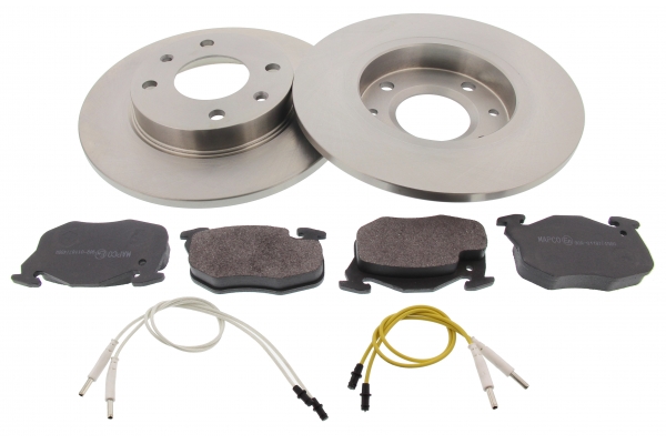 MAPCO Bremsesæt, skivebremser 47350 foraksel fuld 247mm 10mm for PEUGEOT CITROËN RENAULT
