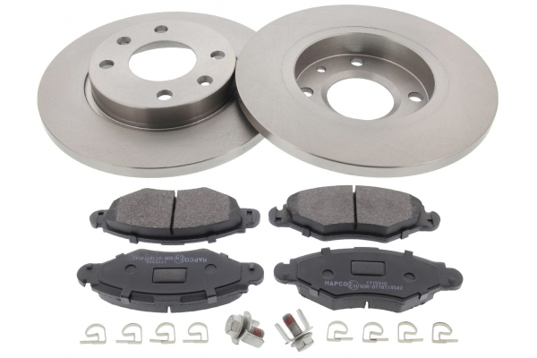 MAPCO Bremsesæt, skivebremser 47351 foraksel fuld 247mm 13mm for PEUGEOT CITROËN