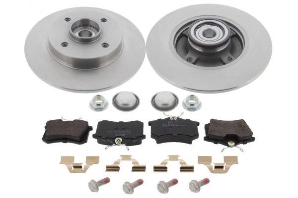 MAPCO Bremsesæt, skivebremser 47358 bagaksel fuld 249mm 9mm for PEUGEOT CITROËN DS FORD OPEL SEAT VW SKODA RENAULT RENAULT TRUCKS AUDI LANCIA FIAT