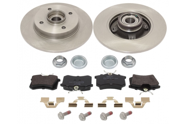 MAPCO Bremsesæt, skivebremser 47361 bagaksel fuld 249mm 9mm for PEUGEOT OPEL DS CITROËN FORD VAUXHALL FIAT RENAULT RENAULT TRUCKS AUDI SKODA VW SEAT