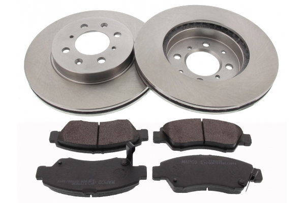 MAPCO Bremsesæt, skivebremser 47408 foraksel ventileret 262mm 15mm for HONDA ROVER