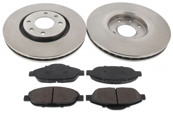 MAPCO Bremsesæt, skivebremser 47431 foraksel ventileret 283mm 26mm for PEUGEOT CITROËN
