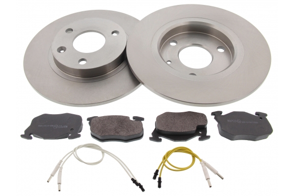 MAPCO Bremsesæt, skivebremser 47452 foraksel fuld 238mm 8mm for CITROËN PEUGEOT RENAULT