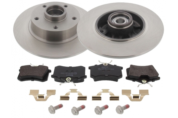 MAPCO Bremsesæt, skivebremser 47459 bagaksel fuld 260mm 8mm for DS PEUGEOT CITROËN FORD OPEL SEAT VW AUDI LANCIA FIAT RENAULT RENAULT TRUCKS NISSAN SK