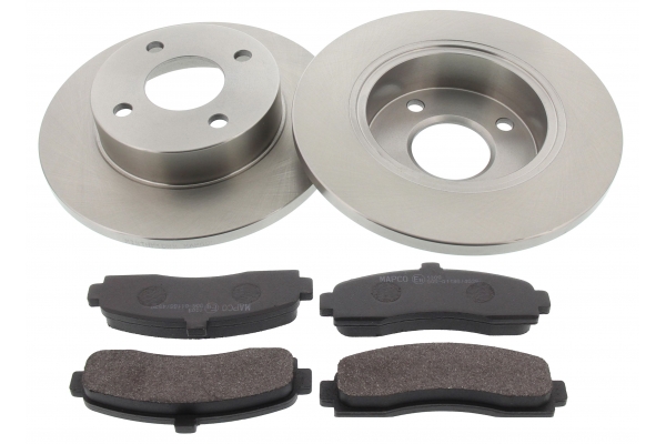 MAPCO Bremsesæt, skivebremser 47500 foraksel fuld 234mm 12mm for NISSAN