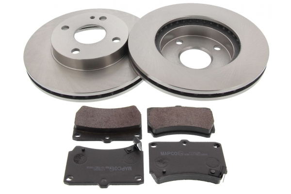MAPCO Bremsesæt, skivebremser 47510 foraksel ventileret 235mm 22mm for MAZDA