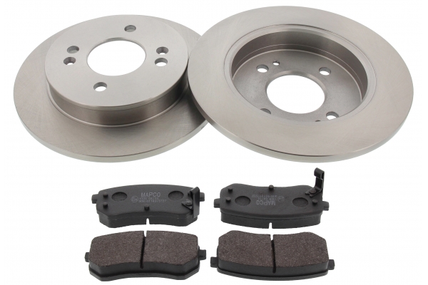 MAPCO Bremsesæt, skivebremser 47513 bagaksel fuld 234mm 10mm for HYUNDAI KIA