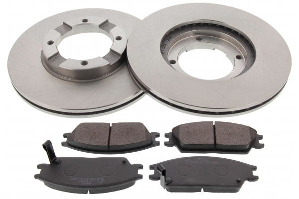 MAPCO Bremsesæt, skivebremser 47506 foraksel indvendig ventileret 242mm 19,1mm for HYUNDAI KIA