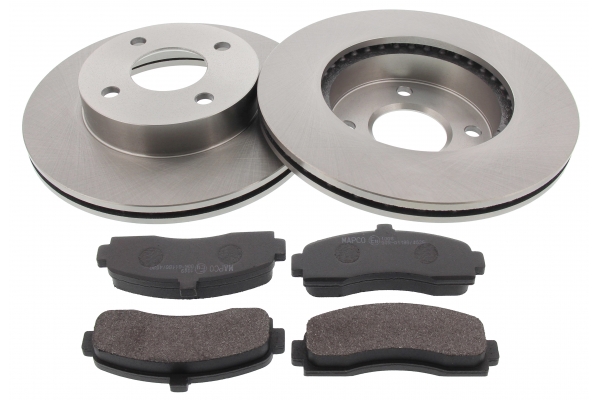 MAPCO Bremsesæt, skivebremser 47518 foraksel ventileret 238mm 20,7mm for NISSAN