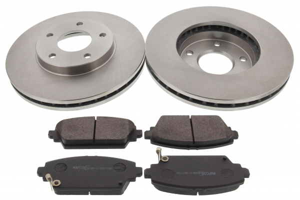 MAPCO Bremsesæt, skivebremser 47527 foraksel ventileret 280mm 28mm for NISSAN HONDA MG
