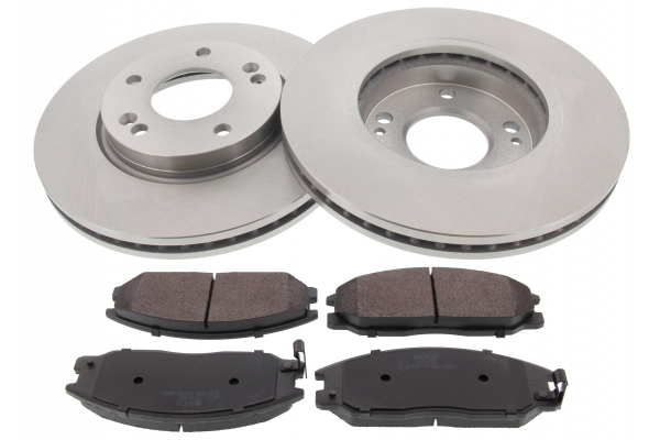 MAPCO Bremsesæt, skivebremser 47529 foraksel ventileret 276mm 26mm for SSANGYONG HYUNDAI KIA