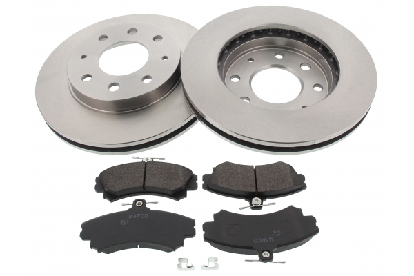 MAPCO Bremsesæt, skivebremser 47530 foraksel ventileret 256mm 24mm for VOLVO MITSUBISHI KIA SMART